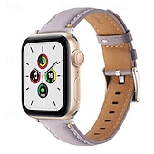 olcso Apple óraszíjak-Bőr zenekar Kompatibilis valamivel Apple Watch óraszíj 38mm 40mm 41mm 42mm 44mm 45mm 49mm Fém kapocs Luxus Állítható Valódi bőr Csere óraszíj mert iwatch Ultra 2 Series 9 8 7 SE 6 5 4 3 2 1