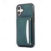 economico Cover per iPhone-telefono Custodia Per iPhone 16 Pro Max Plus iPhone 15 Pro Max Plus iPhone 14 13 12 11 Pro Max Plus Mini SE Per retro Con supporto Slot per schede Resistente agli urti Retrò TPU pelle sintetica