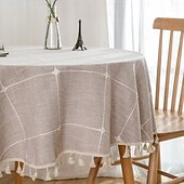 levne Ubrusy-kulaté ubrusy elegantní a odolné ubrusy ideální pro jídelní a kuchyňské stoly ideální pro každodenní použití nebo zvláštní příležitosti