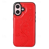 お買い得  iPhone用ケース-電話 ケース 用途 iPhone 16 Pro Max プラス iPhone 15 プロマックスプラス iPhone 14 13 12 11 Pro Max Plus Mini SE バックカバー スタンド付き カード挿入口 耐衝撃 レトロ風 TPU PUレザー