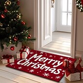 preiswerte Weihnachtsteppiche und -matten-Weihnachtsdekorationen Fußmatte Zuckerstange Pointessia Küchenmatte Bodenmatte rutschfester Flächenteppich Ölfester Teppich Indoor Outdoor Matte Schlafzimmerdeko Badezimmermatte Eingangsteppich