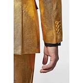 economico Outfit-Metallico Disco Anni &#039;80 Pantaloni Abiti Completi &amp; Blazer Disco Per uomo Costume di Carnevale Natale Carnevale martedì grasso Festa / Sera Parata dell&#039;Orgoglio Mese dell&#039;orgoglio Adulti Costume