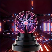 economico Giocattoli luminosi-1 lampada a sfera al plasma da 5 pollici, globo luminoso attivato dal tocco e dal suono, magica, interattiva, con impostazione dell&#039;umore, lampada divertente e scientifica, accessorio per feste,