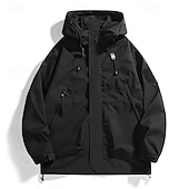 voordelige Waterdichte jassen-Voor heren Softshell jas Wandeljack Buitenshuis Winddicht Waterbestendig Windjack Reizen Zwart Paars Bruin Groen Khaki