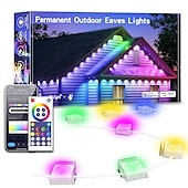ieftine Lumina de noapte inteligentă-15m 30m Fâșii De Becuri LEd Flexibile Fâșii RGB Lumini inteligente 30/60/90 LED-uri 5050 SMD 10mm 1set RGB RGBIC (culoare de vis adresabilă) Lumini creative Lumini de sărbători Halloween Exterior