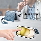 cheap Universal Phone Bags-Cell Phone Card Holder Pocket With Magsafe For iPhone 16 15 14 13 12 Pro Max Ring Holder Magnetic Drop Protection