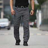 ieftine Pantaloni Cargo-Bărbați Pantaloni Cargo Pantaloni tactici Pantaloni Παντελόνι πεζοπορίας Nasturi Multi Buzunare Simplu Purtabil În aer liber Zilnic Camping și drumeții Modă Clasic Sötét khaki Negru