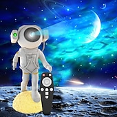 お買い得  スマートライト-宇宙飛行士の星空投影ライト、リモコン付き、タイプC USB充電、クリスマス、ハロウィーン、パーティーの装飾、お祭りの雰囲気、ギフト用の宇宙飛行士の形を走る