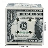 baratos Brinquedos Criativos &amp; Pegadinhas-1pc cubo mágico infinito - desafie seu cérebro com cubo de velocidade, padrão de moeda de um dólar, diversão de quebra-cabeça sem fim para adolescentes e adultos, melhora as habilidades de resolução