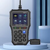 お買い得  OBD-車用 OBD2 スキャナー バッテリー テスター カラー スクリーン コード リーダー 簡単セットアップ エンジン障害ライトをクリア 診断スキャン ツール 電圧読み取り