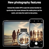 ieftine Ceasuri Smart-ceas inteligent 1,45 inch smartwatch fitness ceas alergare bluetooth pedometru memento de apel tracker activitate compatibil cu Android ios femei bărbați standby lung apeluri mâini libere rezistent la apă