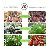 baratos Luz LED Ambiente-LED espectro completo planta crescer luz luz solar lâmpada de crescimento USB 5 V para plantas de interior gabinete estufa vegetal 1/2/4 peças (prateleira não incluída)