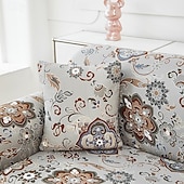 baratos Cobertura de Sofa-capa de sofá estampada capa elástica para sofás em formato de L protetor de móveis elegante e durável ideal para renovar a decoração da sua sala de estar com um design exclusivo