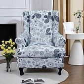 economico COPERTURA PRODURA E COPERCHIO SENZA ARGINE-fodera per poltrona con schienale alto floreale, elegante ed elastica, protezione per mobili resistente, perfetta per aggiungere un tocco di eleganza all&#039;arredamento della tua casa