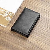 levne pouzdra a pouzdra na karty-anti rfid blocking protected id kreditní banka držák na kartu peněženka luxusní značka pánská magická kůže slim mini malé peníze peněženky pouzdro