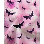 levne Dívčí halloweenské kostýmy-předvečer Všech svatých Girls &#039; 3D Grafika Čarodějnice Netopýr Šaty Dlouhý rukáv Léto Jaro Denní Dovolená Krásná Sladký Děti 4-12 let Volnočasové šaty Áčkové šaty Délka ke kolenům Polyester Běžný