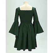 economico Vestito-Medievale Rinascimento Abito da cocktail Abito da Ballo Fiera del Ren Straniero Elfico Per donna Celtico Costumi da pirata Fantasia Halloween Carnevale Mascherata LARP Fiera Rinascimentale Festival
