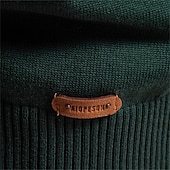 economico maglione pullover da uomo-uomo dolcevita in cotone con collo alto, maglioni lavorati a maglia, casual, business, a coste, per uomo