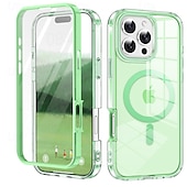お買い得  iPhone用ケース-iPhone 16 Pro Max Plus、iPhone 15 Pro Max Plus、iPhone 14、13、12、11 Pro Max Plus用のバックカバー、ワイヤレス充電サポート、レトロアクリルPC