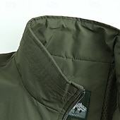 economico Gilet da Pesca per Uomo-Per uomo Gilet Gilet da pesca Gilet da escursione Giornaliero Appuntamento Da mare Di tendenza Informale Primavera &amp; Autunno Tasche Nylon Comodo Liscio Cerniera Colletto alla coreana Standard Nero