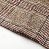voordelige Trenchcoat voor heren-Voor heren Wollen jas Overjas Regenjas Lange trenchcoat Dagelijks Vakantie Herfst winter Polyester Thermisch Warm Winddicht bovenkleding Kleding Modieus Klassiek Ruitjes Zak Revers Enkele rij knopen