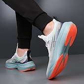 cheap Men&#039;s Sneakers-Men&#039;s Lightweight Breathable White Running Sneakers – Cushioning Athletic Shoes for Outdoor Sports and Fitness