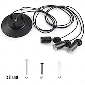 economico Luci a sospensione-lampada a sospensione a led bianco caldo 6/10/14 teste retro edison multi regolabile fai da te luce ragno soffitto moderno chic industriale per soggiorno camera da letto 110-240v
