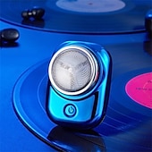 abordables Rasage et épilation-Mini rasoir de voyage portable sans fil rechargeable par USB pour enlever les poils de la poitrine et du corps