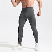 preiswerte Laufhosen &amp; Leggings-Herren Laufhosen Kompressionsstrumpfhosen Tasche Elastischer Bund Leggings Innen Outdoor Sport &amp; Outdoor Frühling Herbst Spandex Schnelltrocknend Leicht Weich Marathon Training Gehen Figurbetonter
