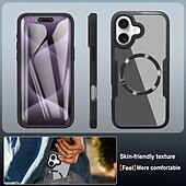 お買い得  iPhone用ケース-電話 ケース 用途 iPhone 16 Proマックス iPhone 15 Pro Max iPhone 14 13 12 11 Pro Max Plus iPhone 14 Pro Max iPhone 13 Pro Max iPhone 12 Pro Max iPhone 11 Pro Max バックカバー 磁石バックル ワイヤレス充電をサポート 耐衝撃 レトロ風 TPU アクリル PC