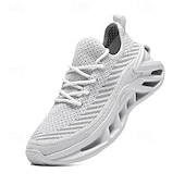 baratos Ténis para Homem-tênis de corrida flyknit respirável vermelho masculino com sola acolchoada leve – ideal para treinos e uso diário