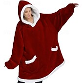 cheap Wearable Blanket-Blanket Hoodie Super Warm Soft Sherpa Fleece Hooded Blanket Comfy Wearable Snuggle Blanket Sweatshirt with Giant Pockets One Size fits all Men Women Teenagers