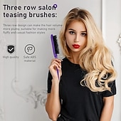 cheap Hair Styling Accessories-12pcs Complete Hair Styling Comb Set - Versatile Detangling &amp; Teasing Combs, Edge &amp; Rat Tail Brushes, Scalp Massager, Spray Bottle - Ideal for All Hair Types &amp; Daily Use