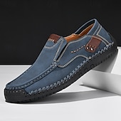 levne Pánské nazouváky a mokasíny-pánské ležérní slip-on mokasíny, lehké prodyšné boty z umělé kůže s protiskluzovou podrážkou, ideální pro každodenní nošení a outdoorové aktivity