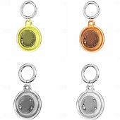 economico Cover Airtag-Custodia impermeabile IPX8 per AirTag, confezione da 4 – portachiavi con protezione integrale e anello per Apple AirTag, cover in TPU per animali domestici, portafoglio, bagaglio, chiavi.