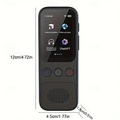 cheap Computer Peripherals-Language Translation Device Two-way Real-time Voice Translation Supports 138 Languages Accurate Offline And Recording 2 Hd Inch Touch Screen For Travel Business And Study