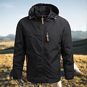 economico Fleece &amp; Giacche 3 in 1-Per uomo Giacca Softshell Giubbino da escursione All&#039;aperto Antivento Resistente all&#039;acqua Felpa con cappuccio Giacca a vento Campeggio / Escursionismo / Speleologia Viaggi Nero Verde militare Cachi