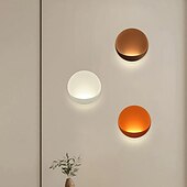 cheap Indoor Wall Lights-Modern Minimalist Round Aluminum LED Wall Sconce Lamp Indoor Modern Indoor Wall Lights Bedroom Metal Wall Light 110-240V 10W