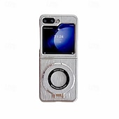 Недорогие Чехлы для Samsung-телефон Кейс для Назначение Z-сгиб 6 Z Flip 5 Z Flip 4 Z Flip 3 Кейс на заднюю панель со стендом Блеск Блеск Блестящий Защита от удара Ретро ТПУ Покрытие