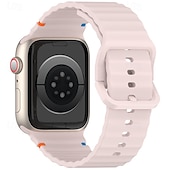 olcso Apple óraszíjak-Sportszíj Kompatibilis valamivel Apple Watch óraszíj 38mm 40mm 41mm 42mm 44mm 45mm 49mm Elasztikus Állítható Szilikon Csere óraszíj mert iwatch Ultra 2 Series 9 8 7 SE 6 5 4 3 2 1
