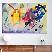 voordelige Schilderijen van landschappen-handgeschilderde beroemde wassily kandinsky olieverfschilderij compositie vii 1913 door wassily kandinsky canvas schilderij handgemaakte olieverfschilderij wandkunst schilderijen voor woonkamer