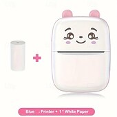 お買い得  Acessórios para festa-iPhone および Android 用ミニ プリンター、ワイヤレス ミニ フォト プリンター ラベル プリンター、ラベル、ジャーナル、学習ノート、クリスマス、ハロウィーン、感謝祭のギフトを印刷するためのポータブル BT ミニ サーマル プリンター