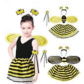 economico Costumi per bambini-Ape Vestiti Carnevale Costume cosplay Costumi divertenti Per bambini Da ragazza Cosplay Prestazioni Feste Halloween Carnevale Mascherata martedì grasso Costume di Carnevale facile