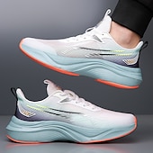 cheap Men&#039;s Sneakers-Men&#039;s Lightweight Breathable White Running Sneakers – Cushioning Athletic Shoes for Outdoor Sports and Fitness