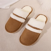 baratos Chinelos para casa-chinelos aconchegantes para mulheres felpudos para ambientes internos&amp;amp;sapatos para áreas externas com espuma de memória e sola antiderrapante, presentes perfeitos para mães e mulheres