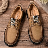 economico Scarpe da uomo-scarpe da uomo robuste e comode, in pelle scamosciata, con design traspirante e suola resistente, perfette per escursioni e abbigliamento casual