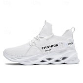 economico Sneakers da uomo-scarpe da ginnastica sportive da uomo in Flyknit verde neon - scarpe da corsa leggere e traspiranti con un design unico della suola