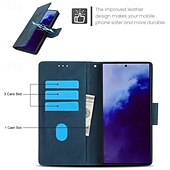 Недорогие Чехлы для Samsung-телефон Кейс для Назначение SSamsung Galaxy S24 S23 S22 S21 Ultra Plus А55 А35 А25 А15 5Г S20 FE S25 Ультра Кошелек для карт Полная защита тела с ремешком на запястье Откидная подножка
