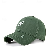 preiswerte Baseballkappe für Herren-Herren Cap Basecap Sonnenhut Kappe Schwarz Wein Polyester Bestickt Modisch Brautkleider schlicht Strasse Täglich Buchstabe Einstellbar Sonnenschutz Atmungsaktiv