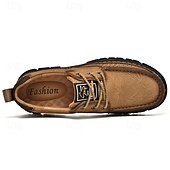 economico Scarpe da uomo-scarpe da uomo robuste e comode, in pelle scamosciata, con design traspirante e suola resistente, perfette per escursioni e abbigliamento casual